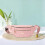 Pochete rosa com dois bolsos com zíper. 6