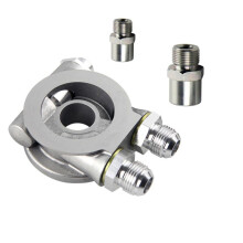 Car Parts High Quality Aluminum AN8 AN10 Oil Cooler Sandwich Plate Filter Adapter Turbo Thermostat Oil Sender Adapter A1