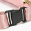 Pochete rosa com dois bolsos com zíper. 8