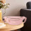 Pochete rosa com dois bolsos com zíper. 5