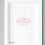 Sticker mural princesse rose pour chambre à coucher (1 pièce) 2