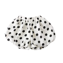 Pantalones cortos para niña con estampado floral, color gris, 1 año