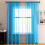 Transparente gardiner med lysfiltrering, 2 paneler, 91 x 237 cm 1