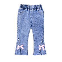 Baby Mädchen Jeans aus Denim, elastischer Bund, Rosa, 18-24 Monate