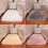 Leye faux fur rug white 1.3x1.3 ft 4