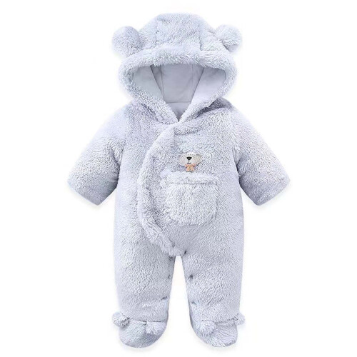 Baby vinterfleece-hettegenser 0-3 måneder