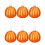 Orange Mini Pumpkin Hanging Ornaments 6 pcs 1