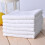 Toalhas de mão de algodão branco, 25 x 25 cm (9,84 x 9,84 polegadas), pacote com 6 unidades. 4