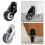 Adjustable Gate Caster Wheel Steel Rubber 1 Pack 4