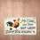 Placa de madeira quadrada para pendurar "Galinheiro" (1 peça) 6