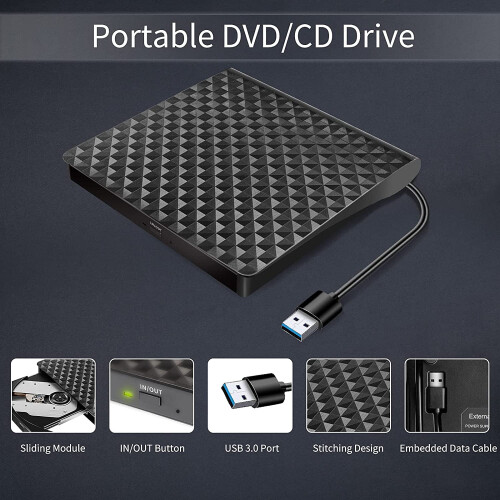 Lettore DVD esterno USB 3.0 per laptop e computer desktop 2