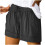 Plus size dameshorts med snøre og lommer 1