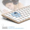 Combo tastiera e mouse wireless 2.4G USB ergonomico e compatto 2