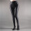 Sorte, højtaljede, transparente leggings til kvinder 1