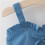 Denim patchwork tutukjole med stråhatt, 2-delt sett, størrelse 4
