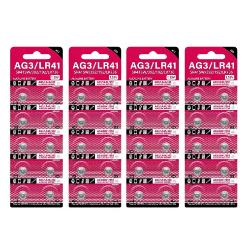 Baterie tip pastilă LR41, 1,55 V, pachet de 10