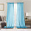 Transparente gardiner lysfiltrerende 2 paneler 100" x 96" 1