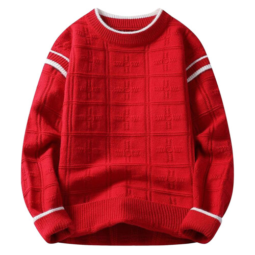 Pull de Noël moche pour homme, en maille, manches longues