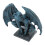 Blå harpiks gargoyle statue haveornament gotisk stil 5