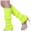 Damstickade socktofflor med plyschfoder och halkfri sula, gula 1