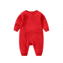 Body bébé à manches longues asymétriques 6-9 mois rouge 73 cm