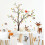Adesivos de parede com animais da floresta para quarto infantil 6