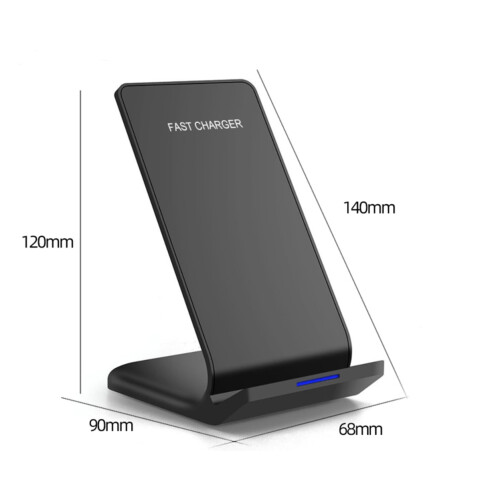 Base di ricarica wireless per Samsung e iPhone, colore nero 1