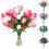 Lalele artificiale Real Touch, lavandă, violet, 30 buc. 1