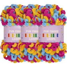 JubileeYarn Fun Finger Loops -lankaa, 100 g kerässä, 3 kpl
