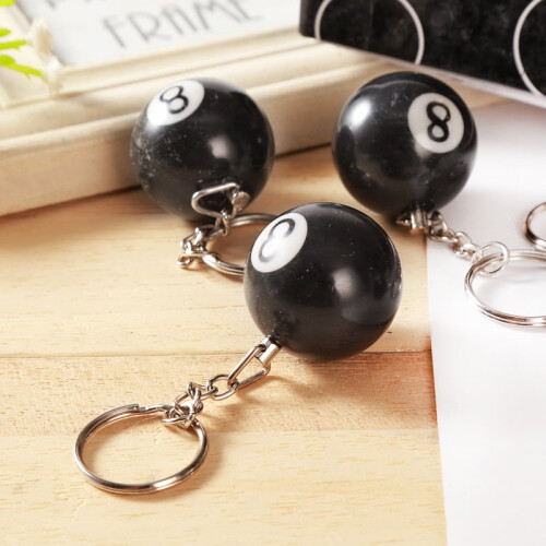 Αξεσουάρ μπρελόκ με θέμα μπιλιάρδου 8Ball 1