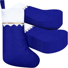 Chaussettes de Noël rustiques en feutrine, 10 pièces, 38 cm
