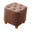 Footstool ottoman brown 1 piece 2