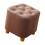 Footstool ottoman brown 1 piece 3