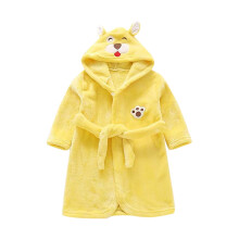 Conjunto de pijama y bata de franela con capucha para niños pequeños (2 piezas)