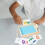 Ξύλινος δίσκος άμμου Montessori για παιδιά που σχεδιάζουν σε μπλε χρώμα 8