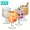 Vintage-Sonnenblumen-Cocktailgläser, 4er-Set 1