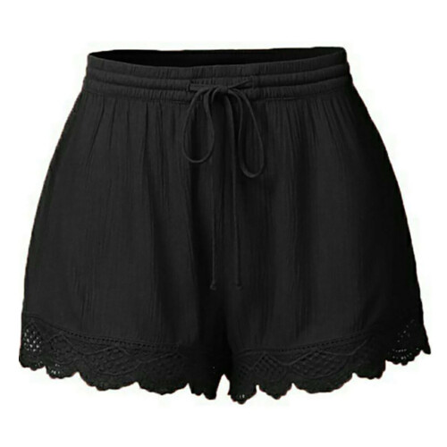 Boho-Minirock für Damen mit Bubble-Skort und hohem Bund