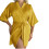 Women's silk-like V-neck open-front short robe S-XL 1