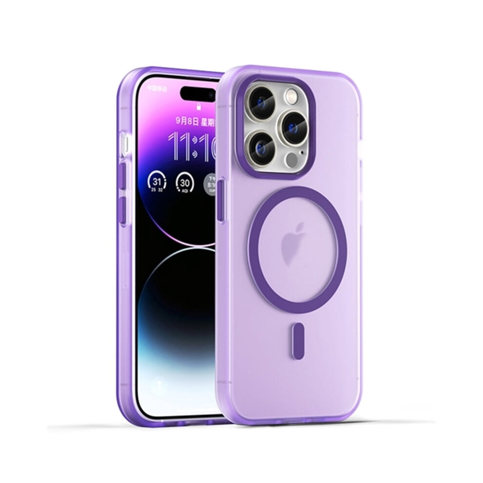 Iphone 14 Pro Magsafe Frosted Translucent Tpu + Pc Case 9418476950407
