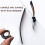 Leather watch band dark brown 21mm 4