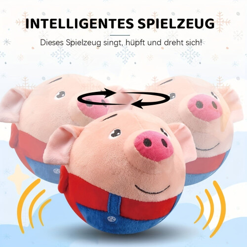 Hoppende gris kosedyr for hunder USB oppladbar 2