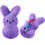 Coelho de Pelúcia da Páscoa com Zíper, 15cm, Roxo 1