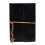 Vintage læderjournal håndlavet blank sort 2