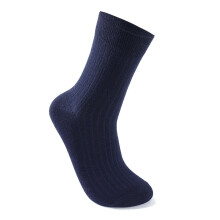 Chaussettes homme mi-mollet en mélange de coton respirant, lot de 1 paire, bleu marine