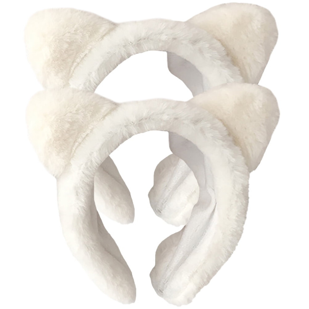 Cat Ear Headband for Face Washing 2 pcs