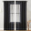 Transparente gardiner med lysfiltrering, 2 paneler, 91 x 132 cm 1