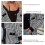 Γυναικεία Ζακέτα Houndstooth με V λαιμόκοψη, μεσαίο μήκος, μαύρη 7