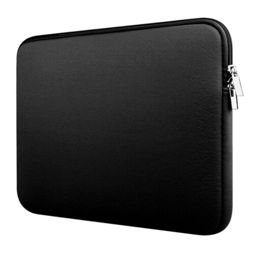 Capa para laptop de neoprene à prova de choque de 15,6 polegadas, preta. 1