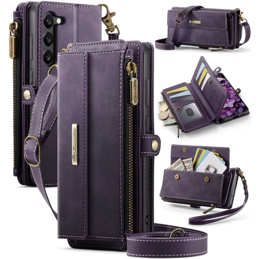 Caseme Wallet Case For Samsung Galaxy S23 5G Purple 9418476959639