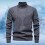 Pull de Noël chaud doublé à col montant pour homme (1 pièce) 2